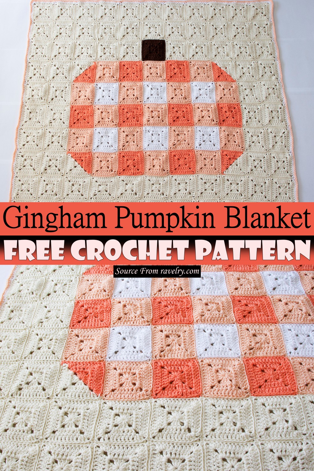 22 Crochet Gingham Blanket Patterns - DIYsCraftsy