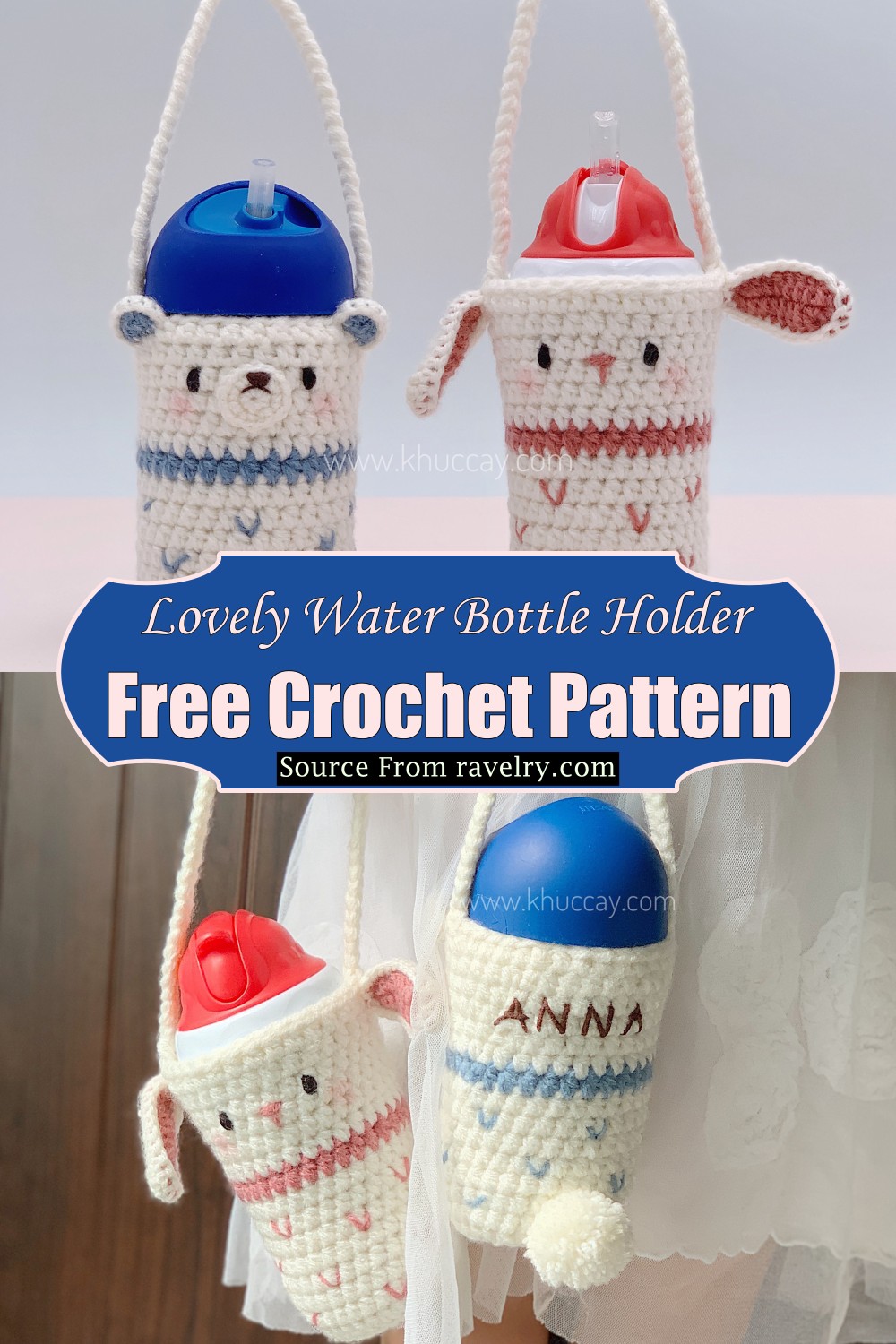 25 Free Crochet Bottle Holder Patterns In Different Colors DIYsCraftsy