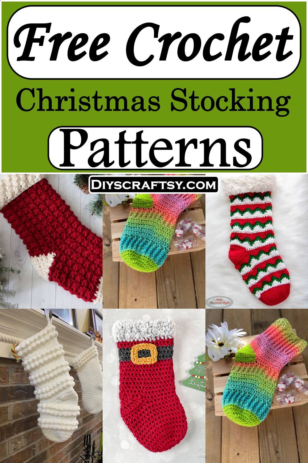 20 Creative Free Crochet Christmas Stocking Patterns DIYsCraftsy