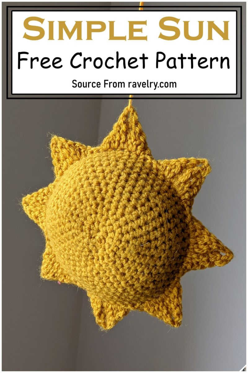 26 Crochet Sun Patterns For Warm Weather - DIYsCraftsy