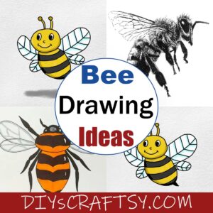 20 Bee Drawing Ideas - How To Draw Bee - DIYsCraftsy